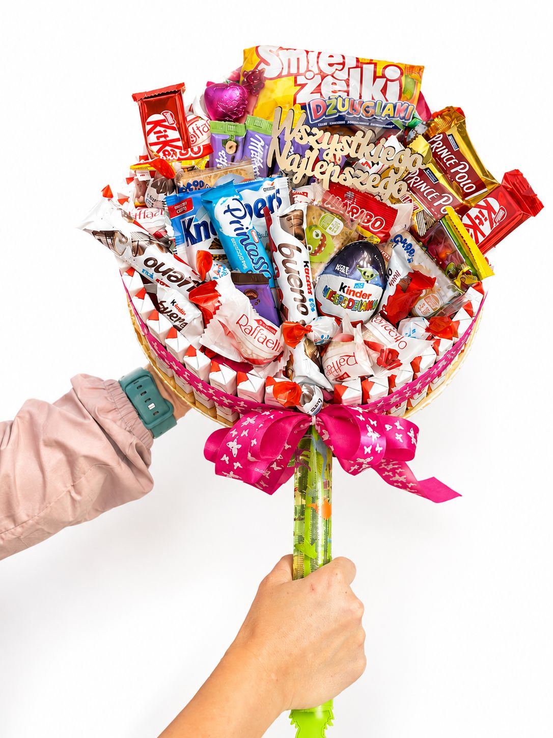 Bukiet Słodkości dla Dziecka „Wszystkiego Najlepszego” 🎈🍭🍫
